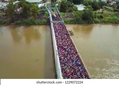 Abstract, blur, bokeh background, defocusing - image for the background. The concept of illegal migration from Mexico to the United States - Shutterstock ID 1229072224