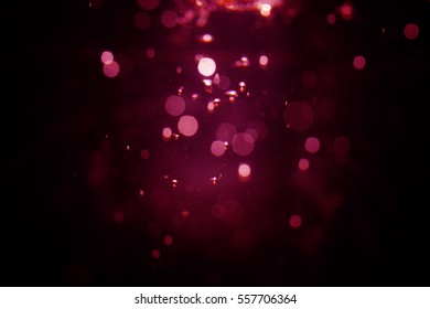 Abstract Blur Bokeh  On Black Background