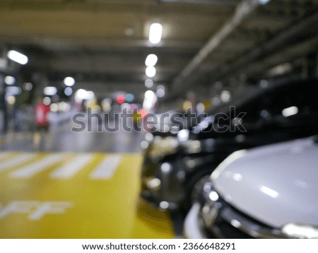 abstract blur carpark for background