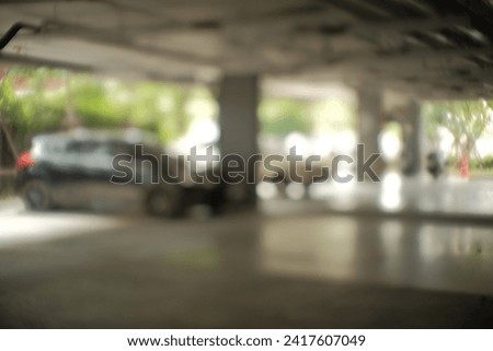 abstract blur carpark for background