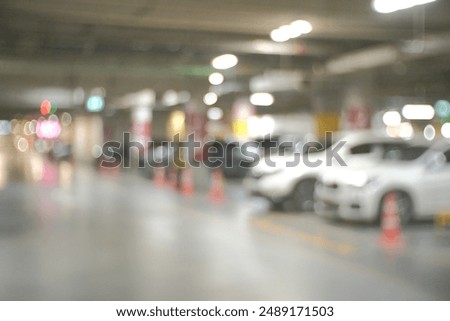 abstract blur carpark for background