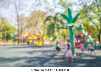 Abstract Blur Child Children Playground Background Stock Photo (Edit ...