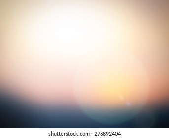 Abstract Blur City Background Of Morning Light Or Summer Sunset Sky With Bokeh And Sun Flare At Bangkok City Night Life 