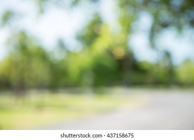 Abstract blur city park bokeh background - Shutterstock ID 437158675