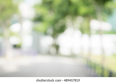 Abstract blur city park bokeh background
