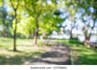 Abstract Blur City Park Bokeh Background