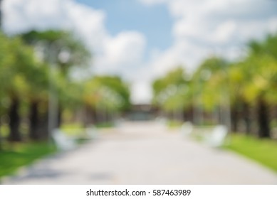 Abstract Blur City Park Bokeh Background