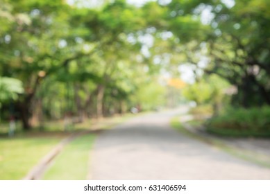 Abstract Blur City Park Bokeh Background