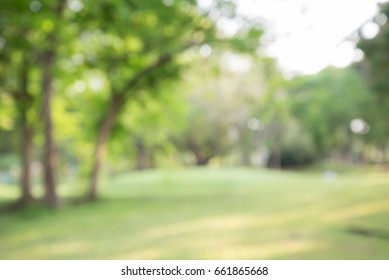 Abstract blur city park bokeh background - Shutterstock ID 661865668