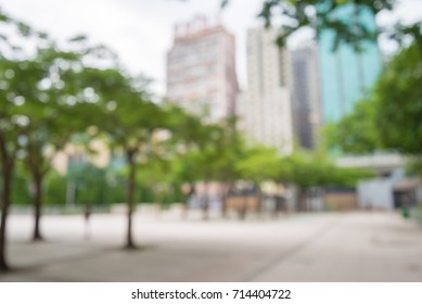 Abstract Blur City Park Bokeh Background