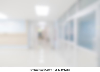 Abstract Blur Clinic Or Hospital Interior For Background