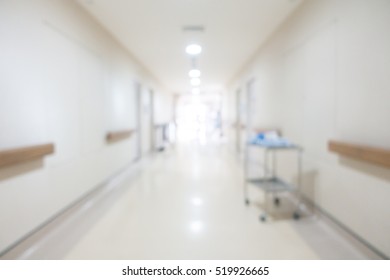 Abstract Blur Clinic Or Hospital Interior For Background