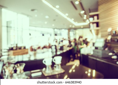 Abstract Blur Defocused Coffee Shop Cafe Stockfoto Jetzt