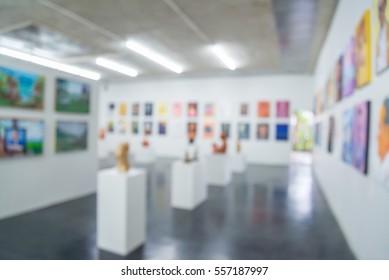 Abstract Blur Contemporary Art Gallery Background