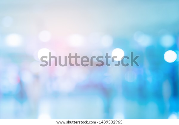 Abstract Blur Contemporary Office Interior Blue Stock Photo 1439502965 ...