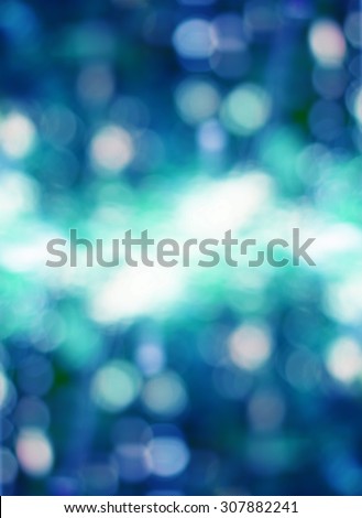 abstract blur of deep blue color bokeh lighting as background