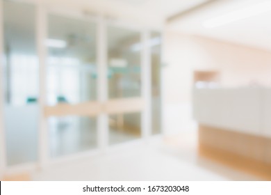 Abstract Blur And Defocus Hospital Interior For Background