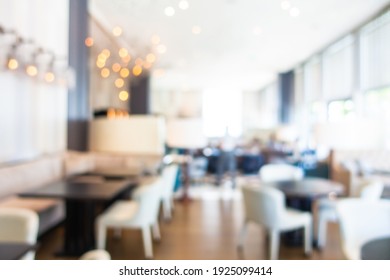 Abstract Blur And Defocus Hotel Lobby Bar And Restaurant Interior For Background