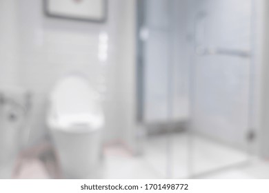 Abstract Blur And Defocused Bathroom Interior For Background