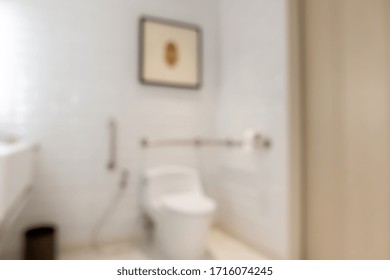 Abstract Blur And Defocused Bathroom Interior For Background