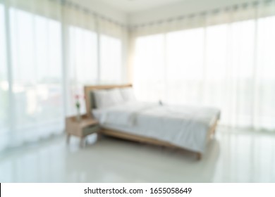 abstract blur and defocused bedroom interior for background