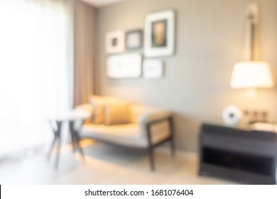 abstract blur and defocused living room interior for background - Shutterstock ID 1681076404