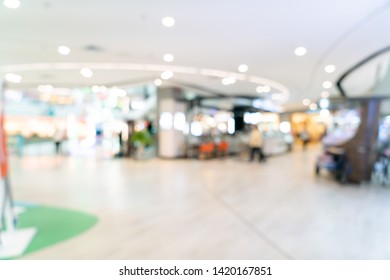 Abstract blur and defocused shopping mall or department store interior for background