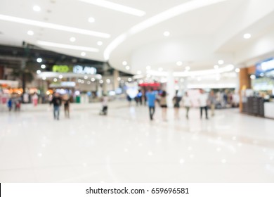 Abstract blur and defocused shopping mall of derpartment store interior for background