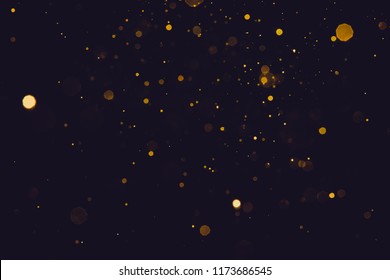 Abstract Blur Gold Sparkle Bokeh Background