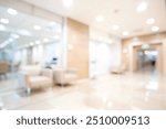 Abstract blur hospital and clinic interior for background, Medical blured background.