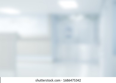 Abstract Blur Hospital And Clinic Interior For Background 