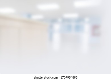 Abstract Blur Hospital And Clinic Interior For Background