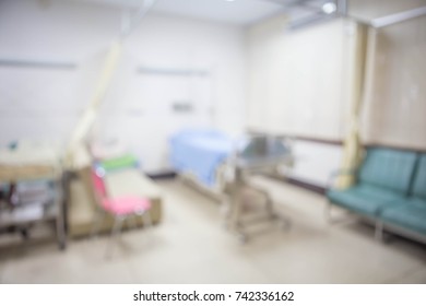 Abstract blur hospital and clinic interior for background  - Shutterstock ID 742336162