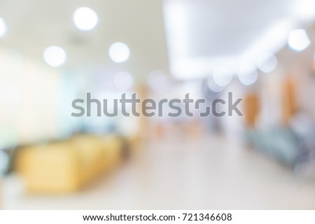 Abstract blur hospital and clinic interior for background, Medical blured background.