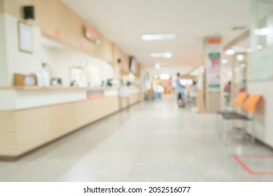 Abstract Blur Hospital Clinic Medical Interior Background