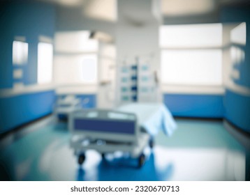 Abstract blur hospital clinic medical interior background - Shutterstock ID 2320670713