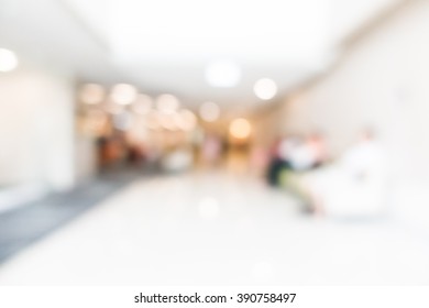 Abstract Blur Hospital Interior For Background