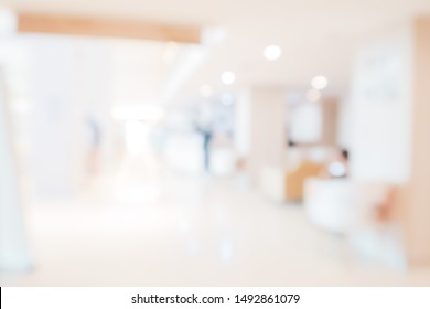 Abstract Blur Hospital And Medical Clinic Interior For Background