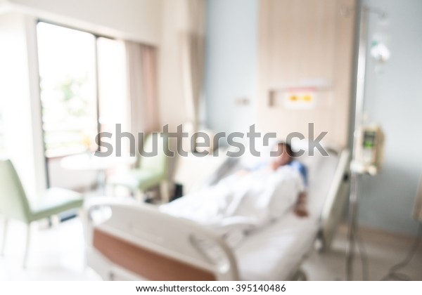 背景に抽象的なぼかした病院の部屋の内部 の写真素材 今すぐ編集