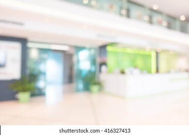 Abstract Blur Hotel Lobby Interior For Background