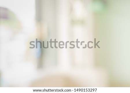 Abstract blur image of bright and clean Window and door in modern office building on day time for background usage.