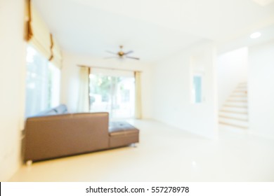 Abstract blur interior of house and living room for background