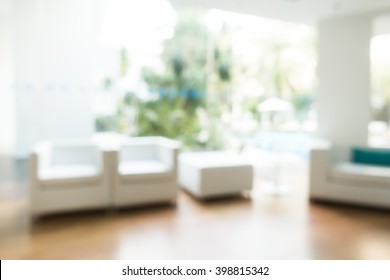 Abstract blur livingroom decoration interior for background