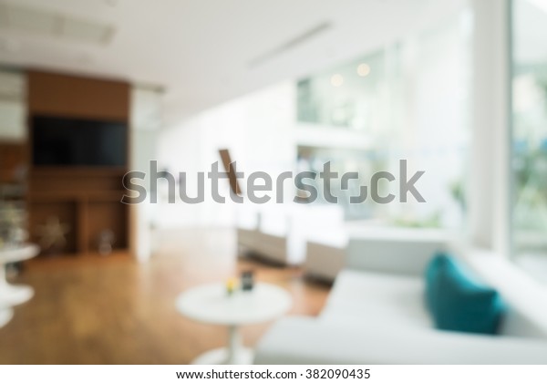 Abstract Blur Livingroom Decoration Interior Background Stock Photo ...