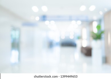 Abstract blur luxury hospital corridor. Blur clinic interior background with defocused effect. Healthcare and medical concept - Shutterstock ID 1399449653