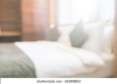 Abstract Blur Luxury Hotel Room Interior Background