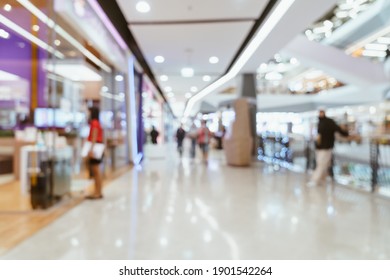 abstract blur luxury shopping mall and retail store for background