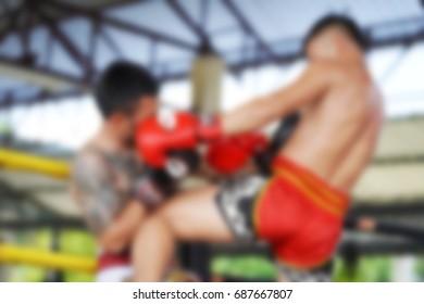 Abstract blur muaythai boxing match - Powered by Shutterstock