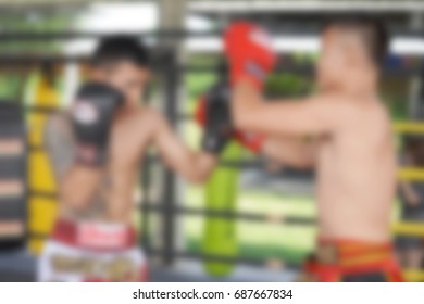 Abstract blur muaythai boxing match - Powered by Shutterstock