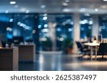 Abstract blur Office interior for background